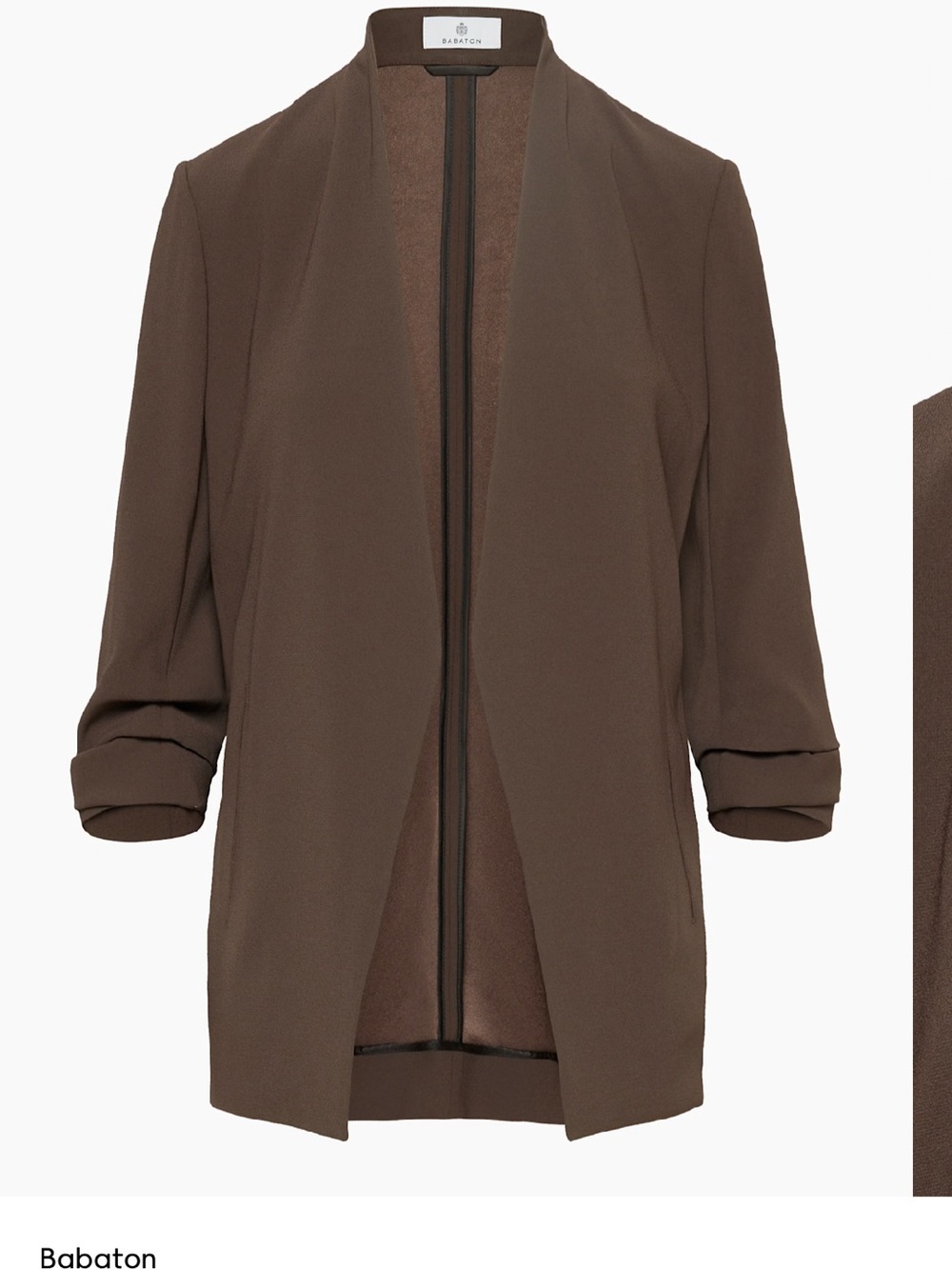Aritzia Babaton Power Blazer - Deep Mocha Brown
